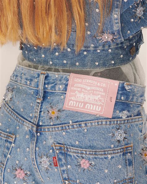 miu miu levi's collaboration|Miu Miu and Levi’s Release Limited Edition Upcycled Denim.